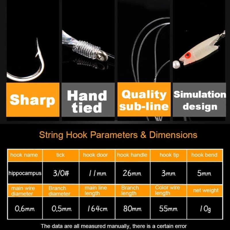 

5/10/15 шт. Махеровые перья Приманки для трески - Идеальные морские рыболовные приманки для лодочной снасти 5Pcs