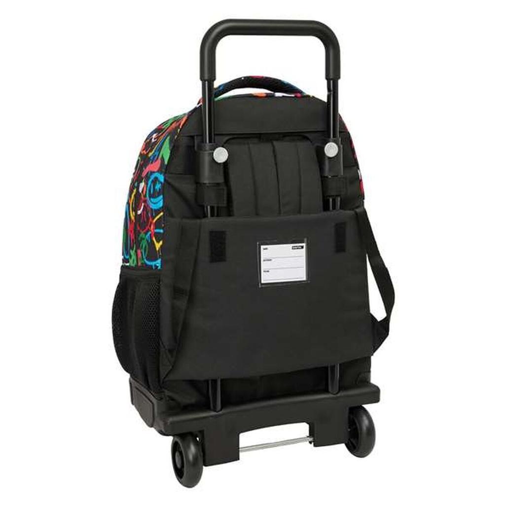 School Rucksack with Wheels Safta Colors 33 x 45 x 22 cm Graffitti