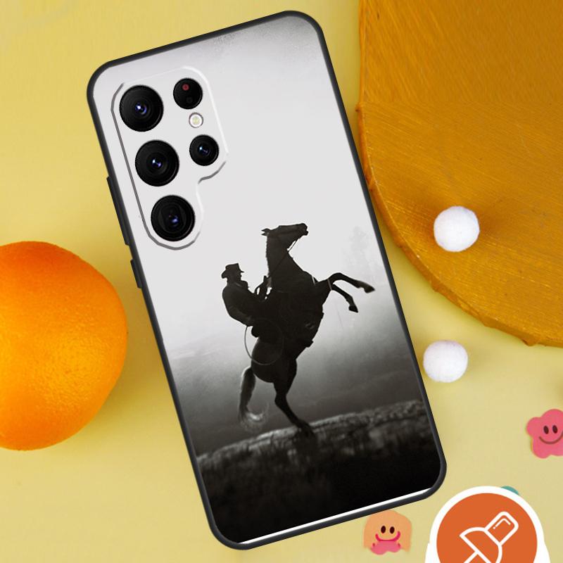 Rodeo Cowboy Lasso Horses Phone Case For Samsung Galaxy S25 Ultra S24 S23 S22 Ultra S9 S10 S20 Plus S21 FE Funda Cover