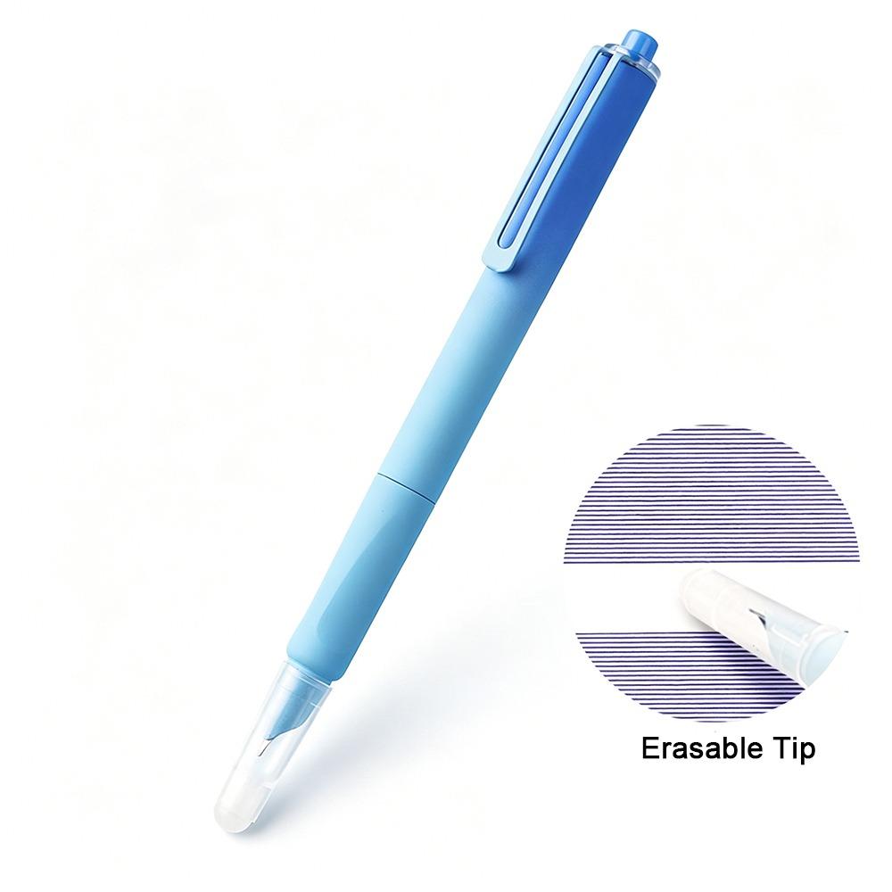 Replaceable Ink Magic Pen With Eraser Replaceable Ink Capsule Pen Press Fountain Pen Stationery Color-1