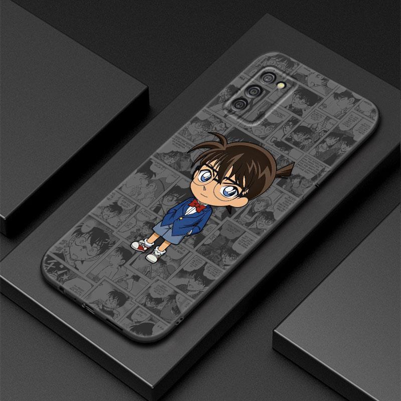 Anime Detective Conan Phone Case For Samsung Galaxy A01 A03 Core A04 E A02 A05 A10 A20 A21 A30 A50 S A6 A8 + A7 2018 Black Cover