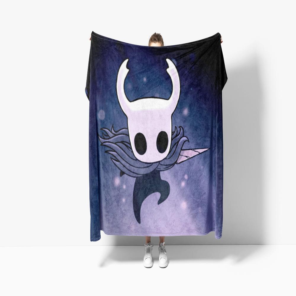 HHHollow KKnight Fashion Digital Printed Pattern Thin Blanket Flannel Blanket Portable Home Travel Office Lunch Break Blanket