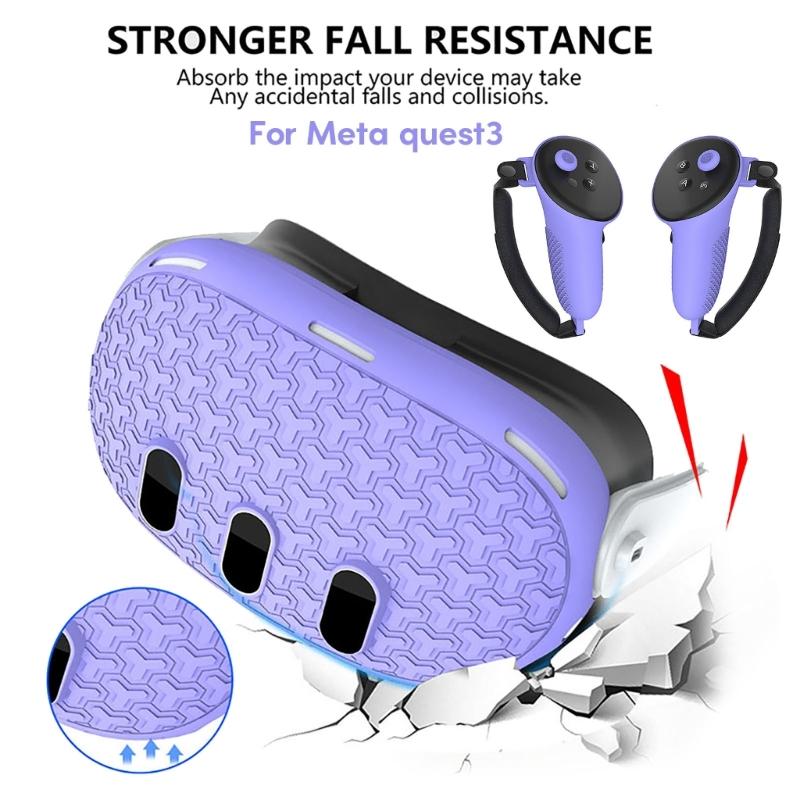 Essential 7pcs Accessories for VR Headset Protector Controller Grip Rocker Cap VR Facial Interfaces Controller Bracket