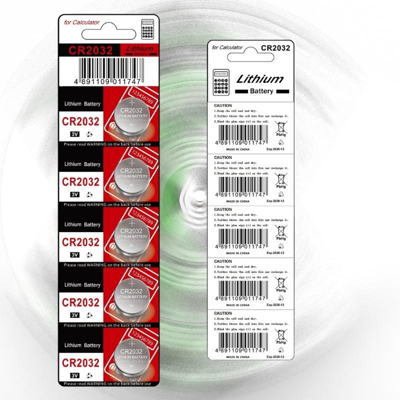10/5Pcs CR2032 Button Cell Batteries High Performances 3V Power for Electronics Toys and Remote Controls Watches