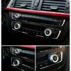 Silver Aluminum 2008-13 For BMW X5 X6 E70 E71 Air Conditioner Knob Cover Console