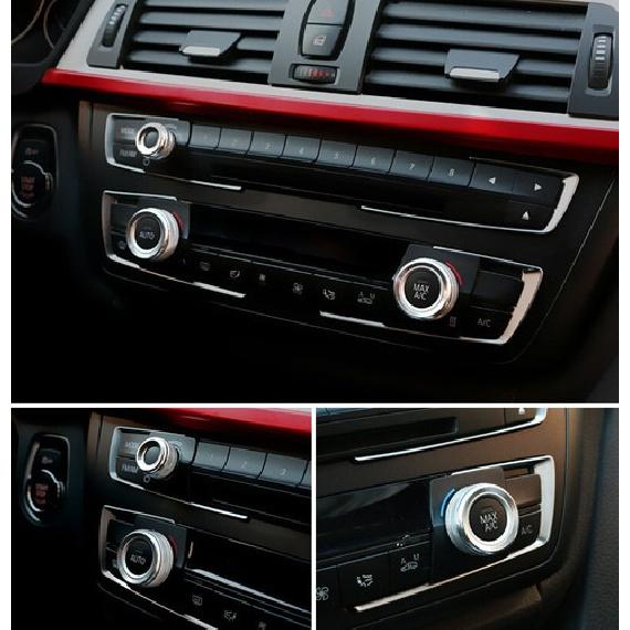 Silver Aluminum 2008-13 For BMW X5 X6 E70 E71 Air Conditioner Knob Cover Console