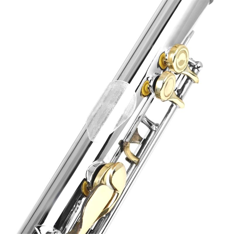 20 szt. Silikonowe Podkładki Ochronne na Kciuk 0,3/0,5 mm Naklejki Ochronne na Palce Fletu Flet Antypoślizgowa Naklejka na Instrument Dęty