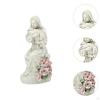 Mary Figurine Garden Light Lamp Resin Sculpture Jesus Statue for Altar Entryway Walkway