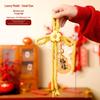 2026 Year of the Horse Spring Festival Chinese Knot Door Hanger - Wanzi Knot Ornament for Festive Atmosphere