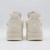 DQ4909-100 Nike Air Jordan 4 Sail Blank Canvas Cement Grey Fire Red (Women's)