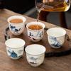 Exquisite Hand-Painted Ceramic Teacup - Women’s Special Kung Fu Tea Tasting Cup