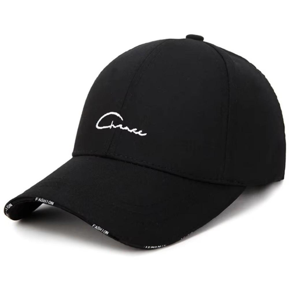 Adjustable Baseball Cap Breathable Snapback Cap Unisex Peaked Cap  Summer чёрный