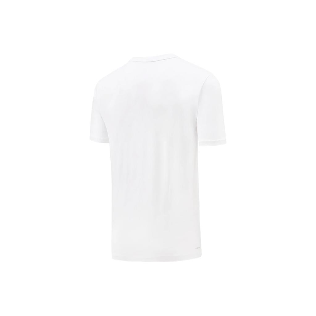 Li Ning Badminton Series Printed Letter Crew Neck Breathable Short Sleeve T-Shirt Unisex Tops AHSVE71-2