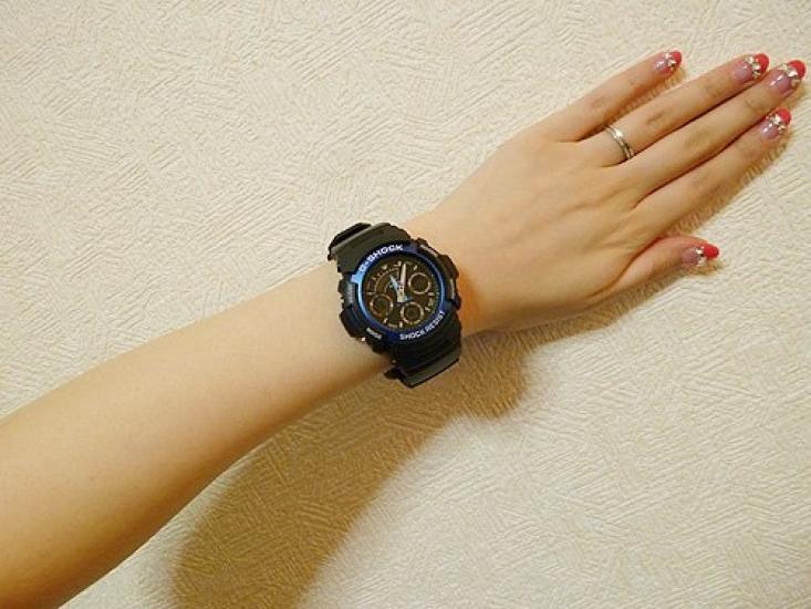 CASIO G-SHOCK AW-591-2AJF Men's Analog-Digital Watch Blue Metallic Bezel Lightweight