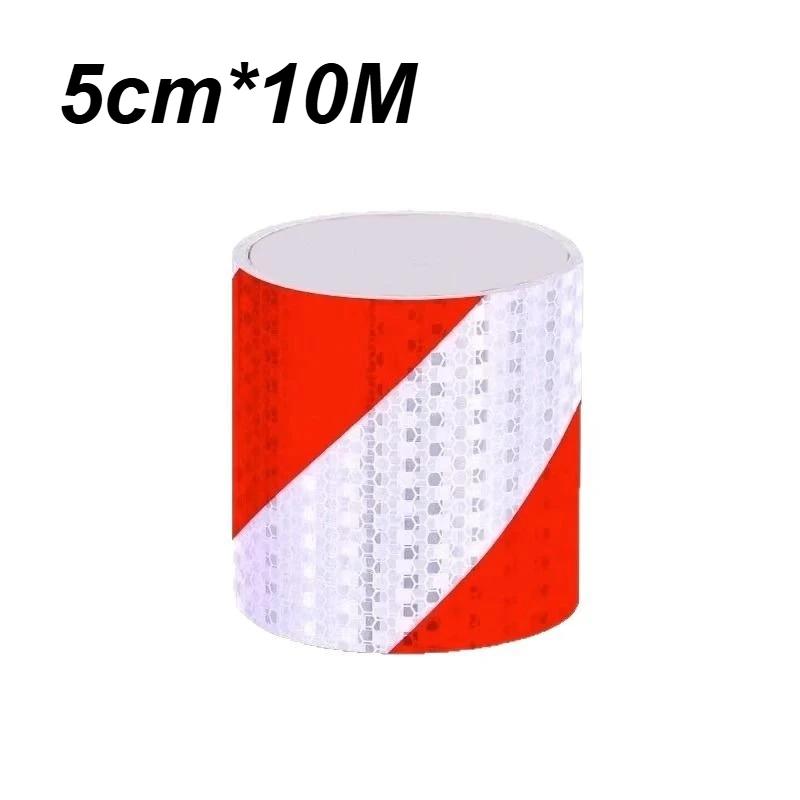 1 Roll Shining Reflective Safety Warning Tape - Self Adhesive Twill Printing, High Visibility for Car, Auto Safety Accessory