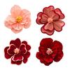 3Pcs Artificial Flower Three-Dimensional Design Festival Atmosphere Warm Joyful Colors Decorative Paper Flowers Home Party Office Gift Background