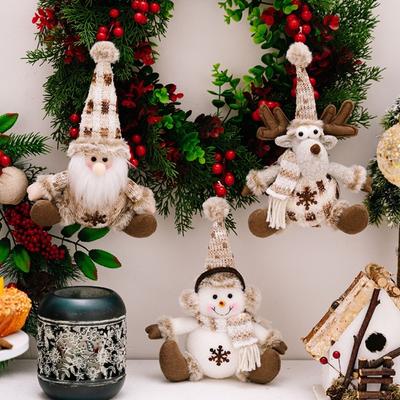 Soft Santa Claus Pendant Cartoon Christmas Tree Decoration  New Year Gift