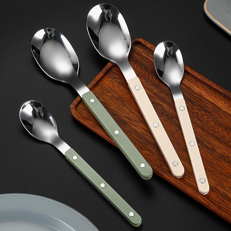 Colorful Handle Cutlery 304 Stainless Steel Creativity Gift Flatware Knife Fork Spoon Drop Ship