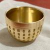 Brass Water Supply Cup God of Wealth Wine Supply Utensil Household Table Offering Bodhisattva Buddha Hall Offering Cup