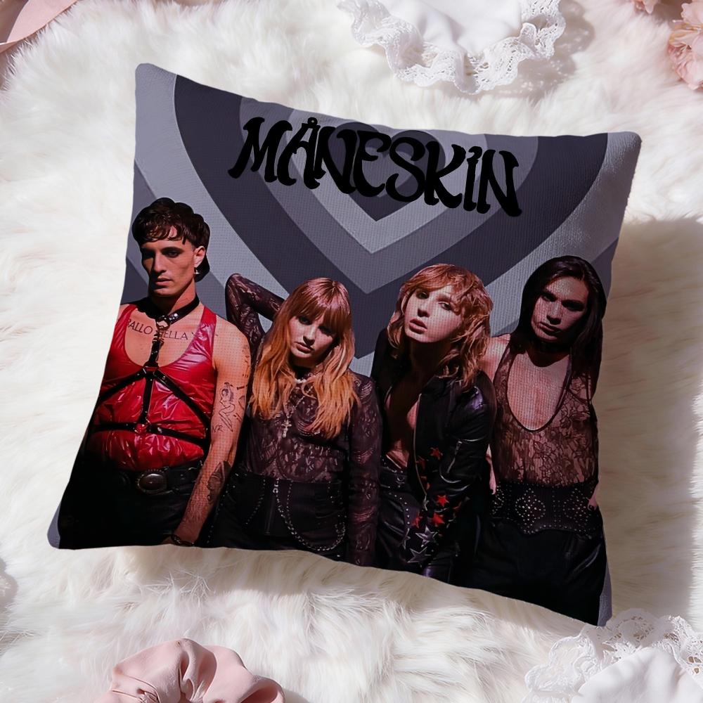 Modische M-MManeskin Kissenhülle Weich Waschbar Kissenbezug Mehrzweck für Sofa Bett Reise Bürogebrauch