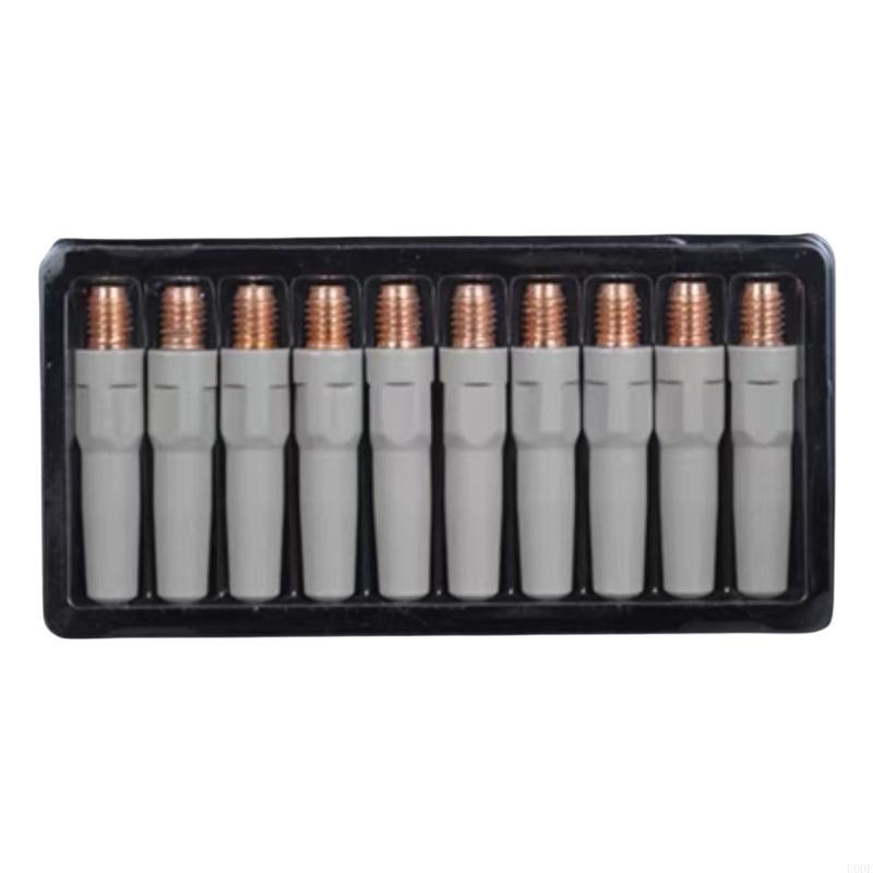 Welding Contact Tips 40mm Gas Nozzle Tip Torch 0.8/1.0/1.2mm Welding Tips For Industrial MIG Welding Torch Equipment