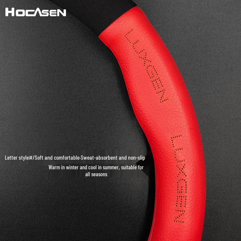 Luxgen Steering Wheel Cover: Suede Fit for U6, U5, MPV, Big 7, SUV, MASTER, CEO, Razor 3 Models