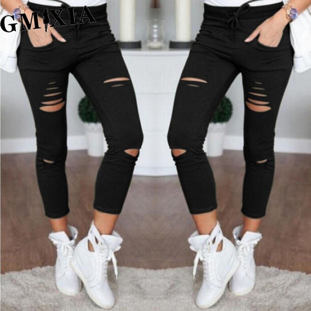 

GMXIA Женские Модные Повседневные Однотонные Брюки и Капри с Принтом XXXXL чёрный