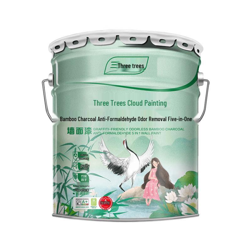 SKSHU Interior Latex Paint - Bamboo Charcoal Anti-Formaldehyde 5-in-1