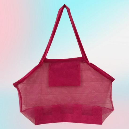 

Children s Mesh Beach Toy and Shell Storage Bag with Quick Drainage 42*23*40cm