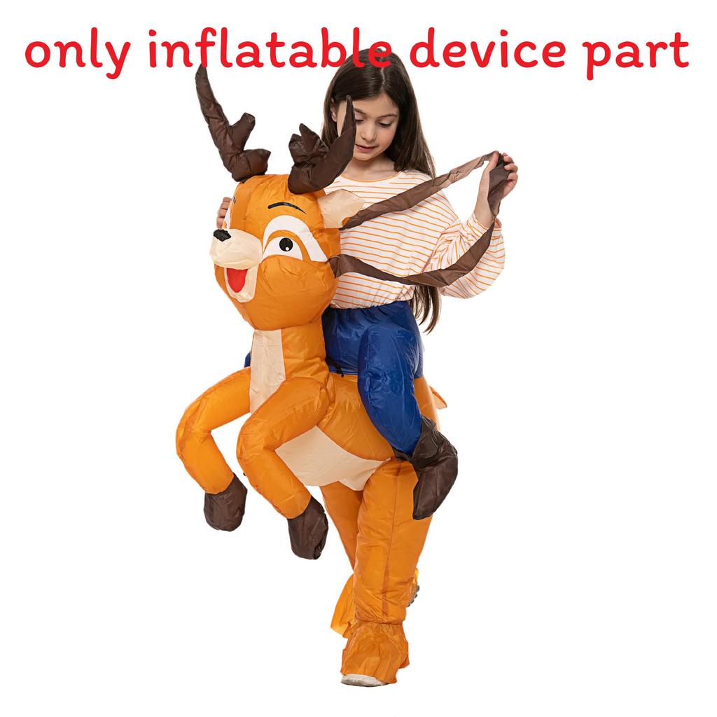 Weihnachtsmann Aufblasbares Rentier Kostüm zum Aufsitzen für Party Events