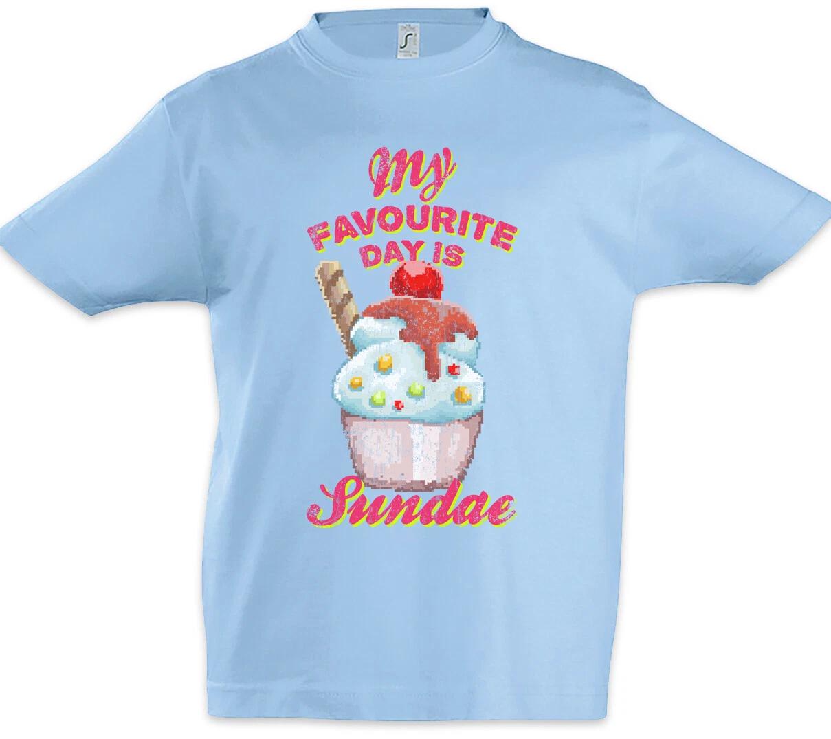 My Favorite Day Is Sundae Kids Boys kids boys T-Shirt Ice Cream Fun Love Ice Cream Ice Cream Parlor 140
