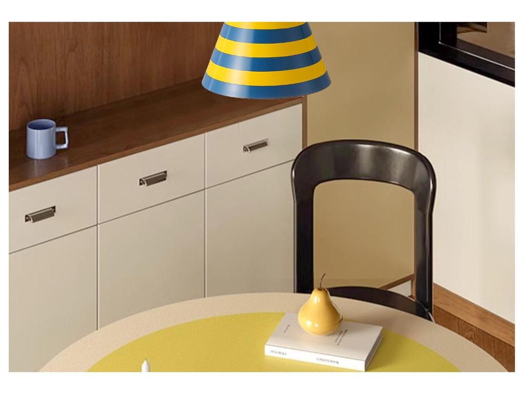Mid-Century Modern Memphis Color Bedside Lamp: Minimalist Creative Circus Chandelier for Kids' Room or Study