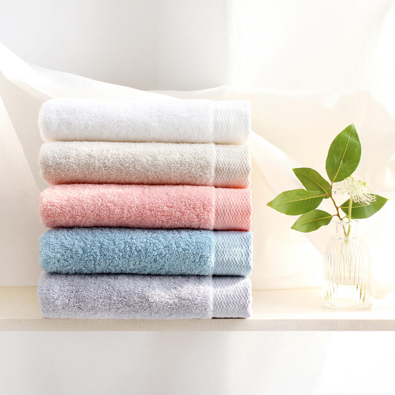 Premium 40-count combed cotton 200g hotel towel Peach Pink
