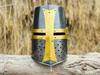 Medieval Templar Crusader Knight Helmet,Prop,Cosplay,Steel,Reenactment Role play,Halloween Costume,Wearable Helmet, Gift, Husband,Men Gift