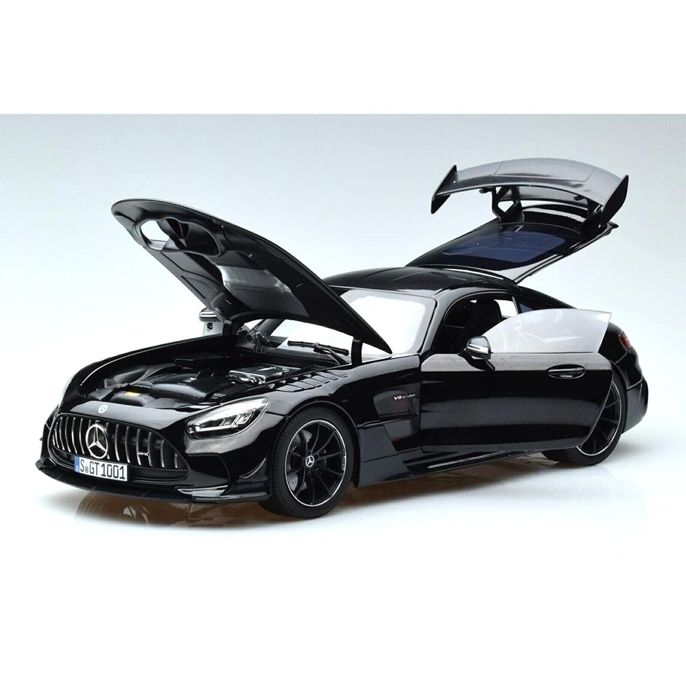 1/18 Scale Benz AMG GT Black Series Diecast Car Model with  Sound and Light, Pull Back Toy Car Model for Kids Adult Collection Gift