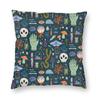 Halloween Witch Raven Square Putetrekk dekorasjon Gotisk Okkult Magic Witchy Putetrekk for sofa Bil Putetrekk