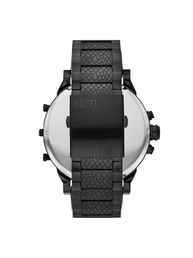 Diesel Oversized 57 mm Chronograph Watch for Men – Multisection Steel Dial, Bold Statement Timepiece for Night Out, Streetwear & Big Statement –DZ7468