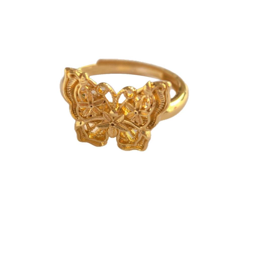 Elegant Butterfly Filigree Open Index Finger Ring - Popular 2025 Style