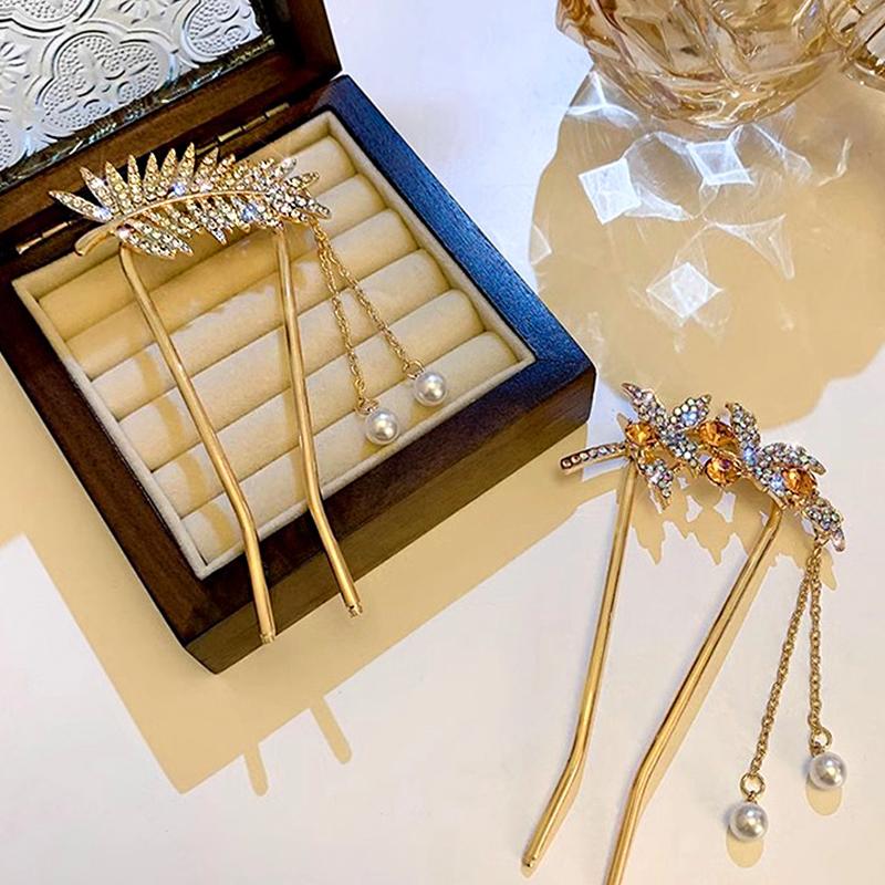 1 buc Ac de păr Minimalist Zână Zeiță În tendințe Pandantiv Perlă Stil Etnic Chinezesc Coafură Simplă Coc Clasică