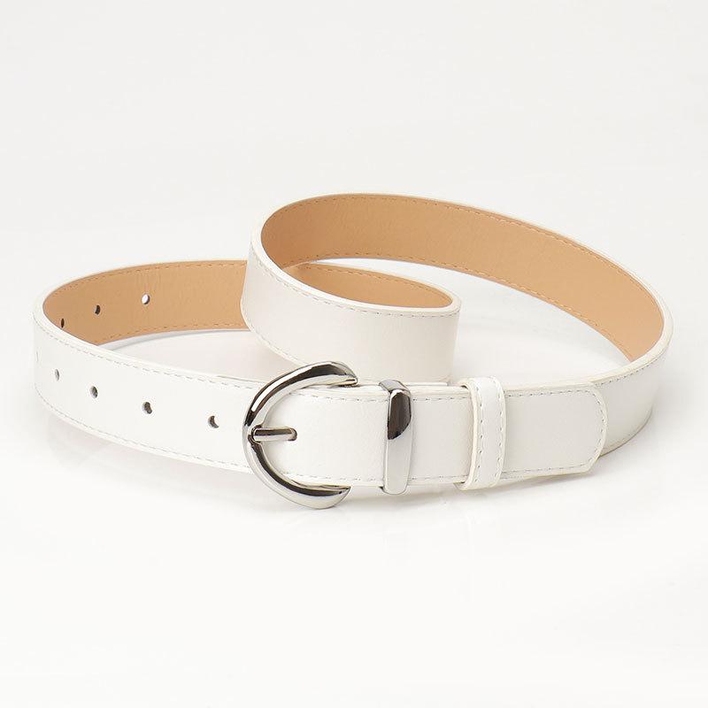 Belt Women'S Minimalist High-End Sense Imitation Leather Style Jeans Women'S Belt
