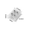 Screw-Type Solderless Light Strip Connector: 2P, 8MM/10MM