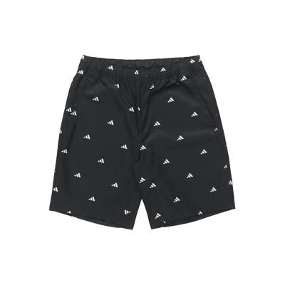 Shorts with Full Print Logo Men Shorts Black GJ5107