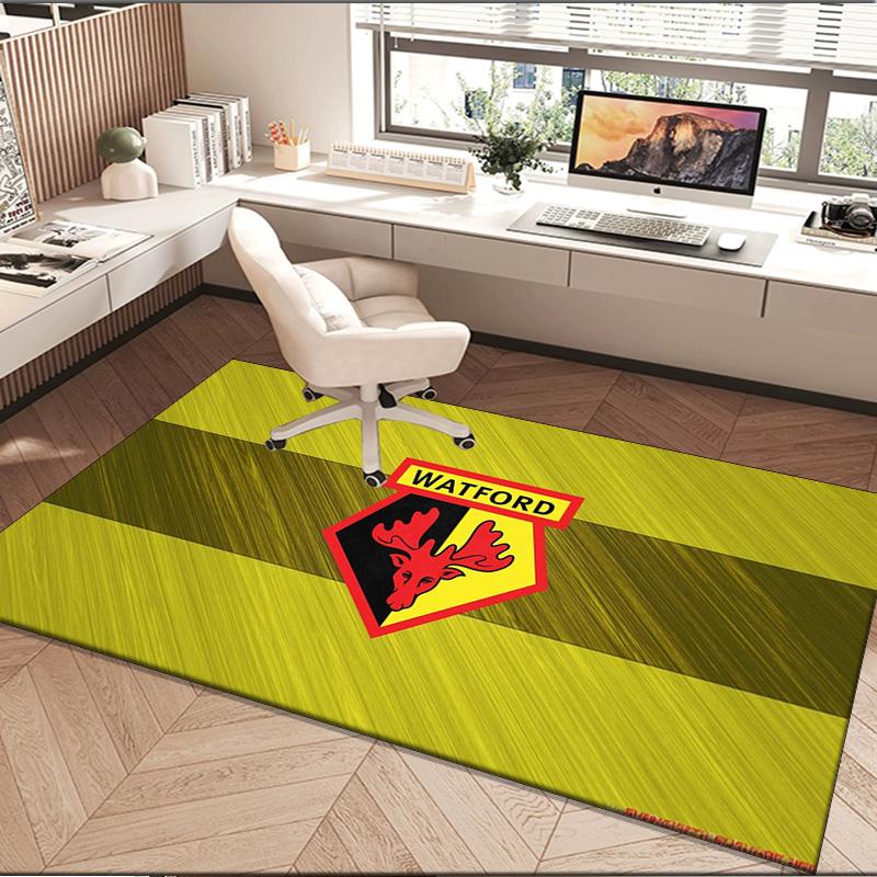 1PC rug Watford Crest Design Carpet, Chair Rug,Area Rug for Office Bedroom living rooms bedroom, Doormat decor Christmas fan gifts