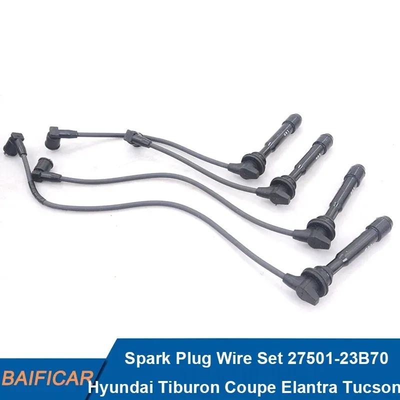 Baificar Brand New  Spark Plug Wire Set 27501-23B70 For Hyundai Tiburon Coupe Elantra Tucson Spectra