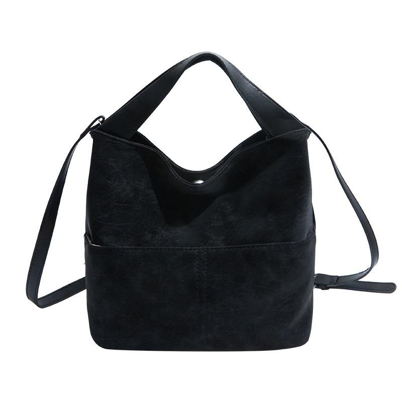 Popular versatile handbag bag women's new autumn and winter retro shoulder messenger bag commuter bucket bag