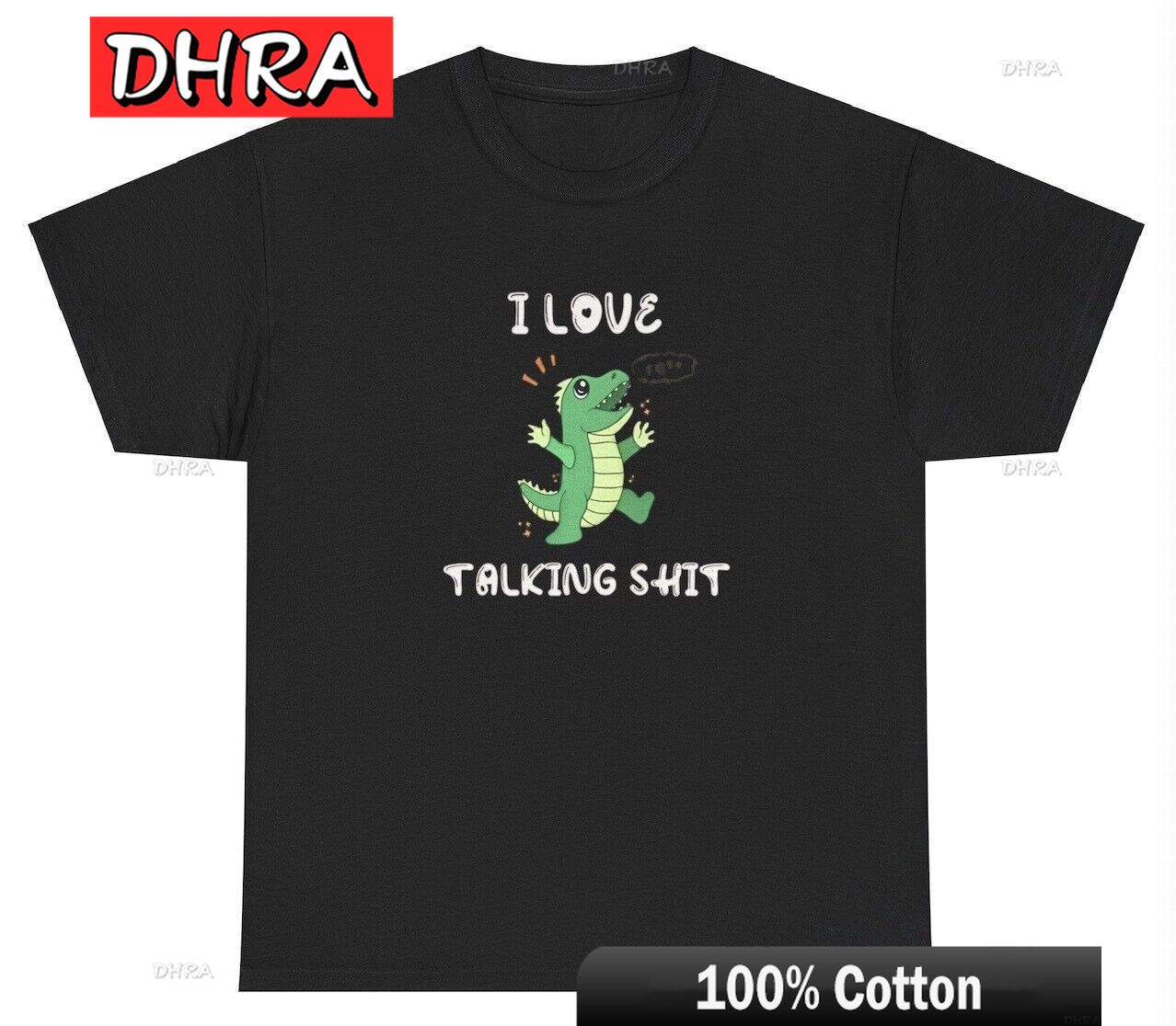 

I Love Talking Sht T Shirt Funny Dinosaur Gossip Meme Curse Word Gen Z Joke Tee Funny TShirts Unisex Short Sleeve Tee TShirt S