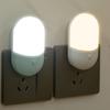 Dusk To Dawn Automatic Led Night Lights Wall Plug In Light Sensor Warm White