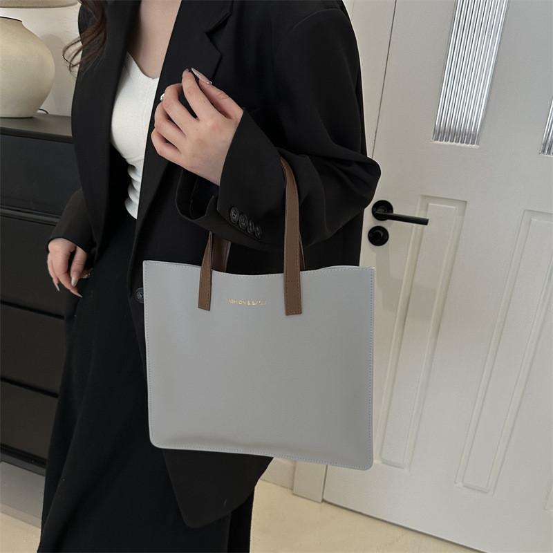 Large Capacity Soft Pu Fashion Shoulder Bag For Women 2024 New Trendy Street Style Tote