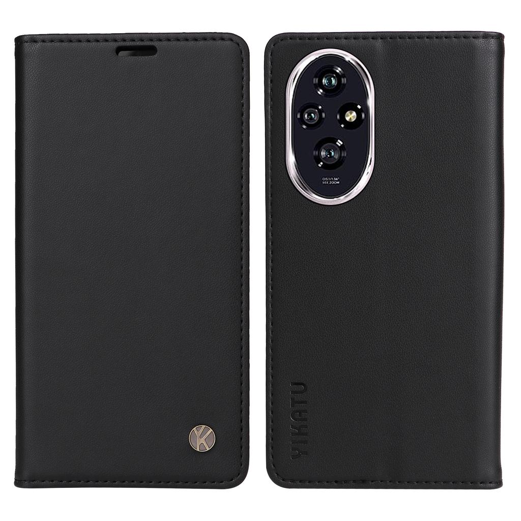 YIKATU YK-001 Für Honor 200 5G Ständerhülle Magnetverschluss PU Leder Handyhülle