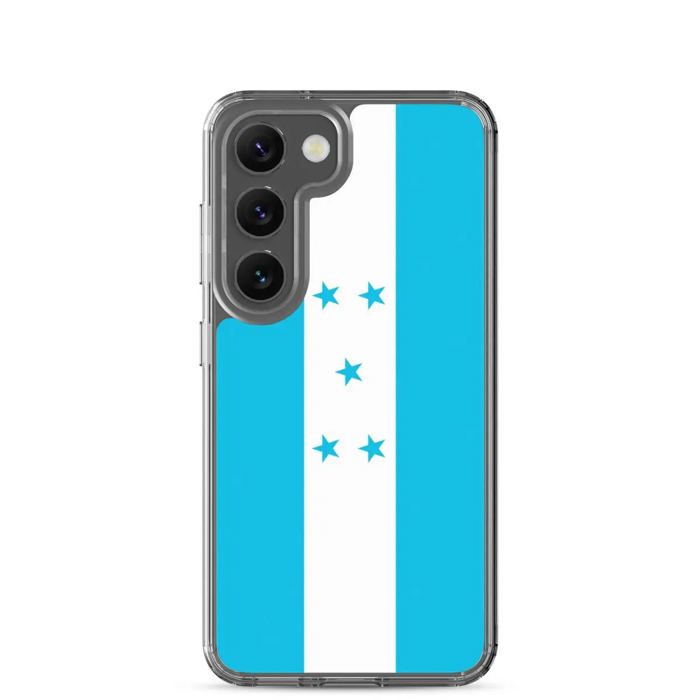 Coque Téléphone - Honduras - Samsung Galaxy S24 Plus - Drapeau Officiel - Souple - Multicolore